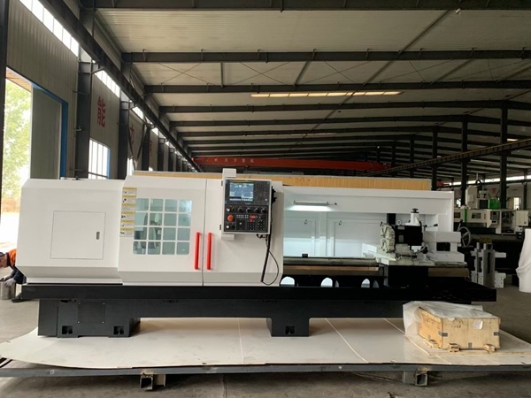 CLK6156 140mm Big Bore Dia CNC Lathe Machine With Turret Export to Turkey