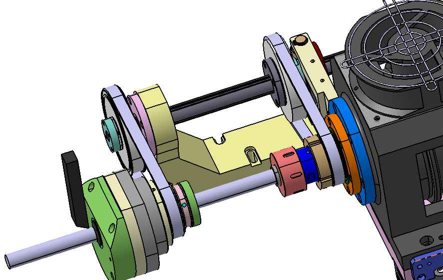 High precision synchronous guide sleeve drive