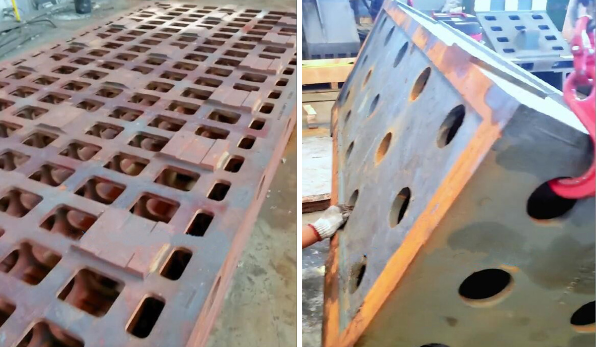 All casting through 2 times tempering to get more stability.