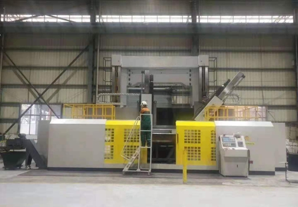 CK5225 CNC Double Column Vertical Lathe With Double Tool Posts With protective cover